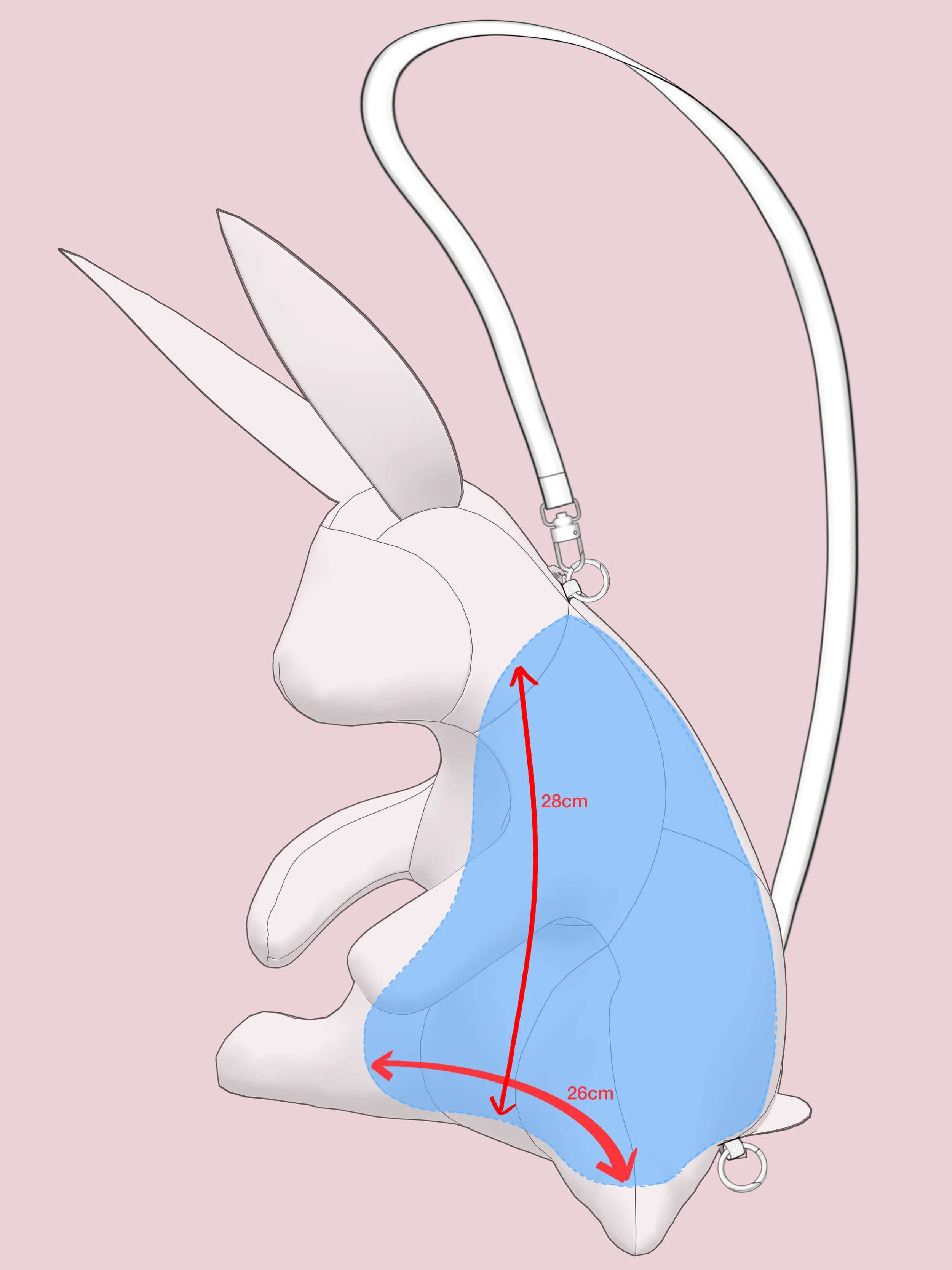 ② Rabbit-PaperCutting-様 Rabbit Bag - Downloadable PDF sewing Pattern — R O B E R T S | W O O D